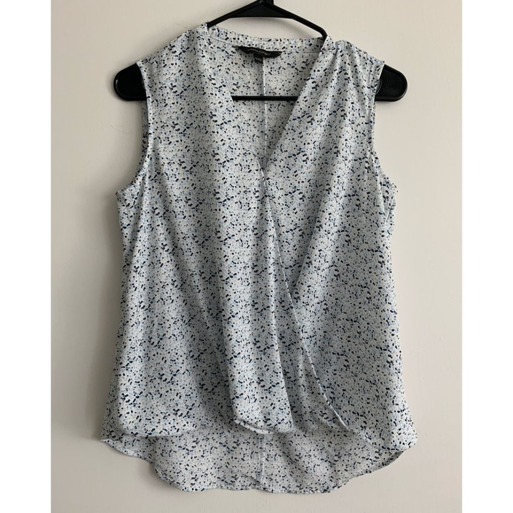 Banana Republic Factory Printed Twist Hemp Top